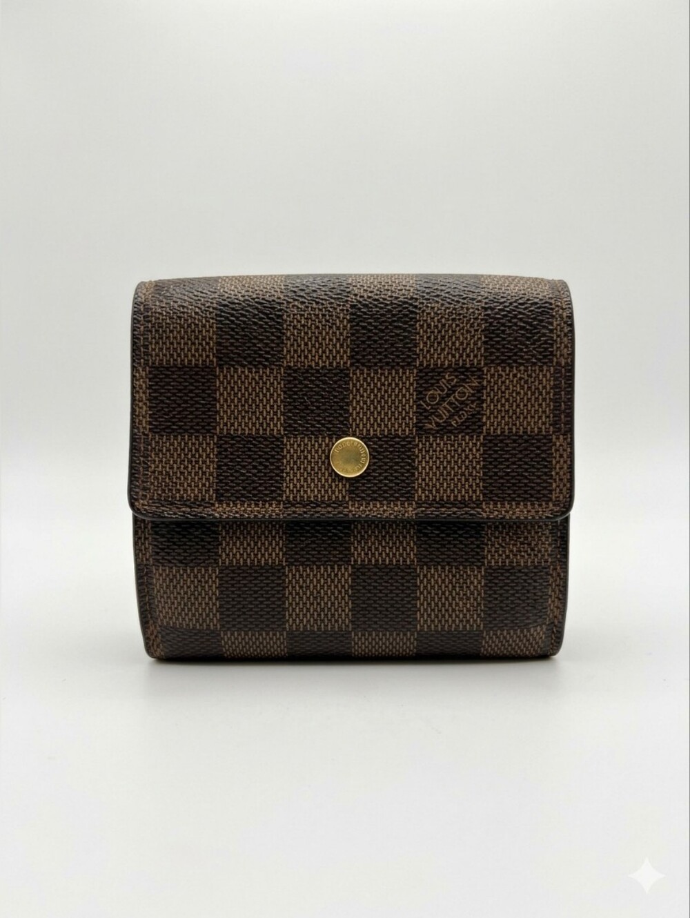 Louis Vuitton Damier Ebene Mens Trifold Snap Wallet